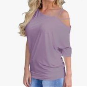 Lavender strappy shirt